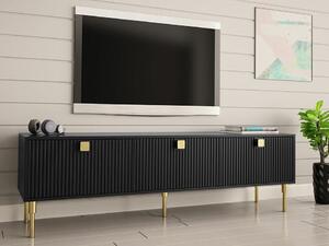 TV stol Merced S100Crna, Zlatno, 180x54x40cm