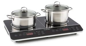 Klarstein VARICOOK SLIM, DOUBLE INDUKCIJSKI ŠTEDNJAK ZA KUHANJE 3500W, TIMER, TOUCHSCREEN