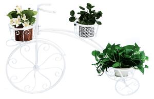Zondo Retro saksija za cvijeće u obliku bicikla Galahad (bijela). 1028838