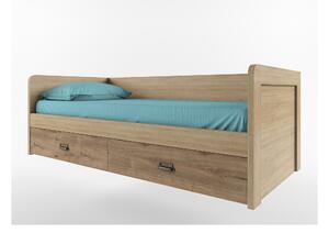 Zondo Jednostruki krevet 90 cm Danica (madura + hrast wellington) (s podnicom). 1052858