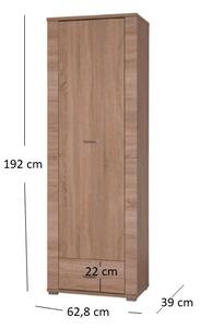 Zondo.hr Regal Gwenn 1D1S (hrast sonoma). Akcija -24%. 1052920