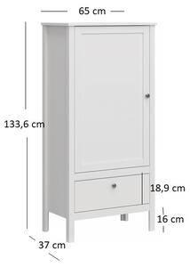 Zondo.hr Regal Olna 1D1S (bijela). Akcija -20%. 1053152