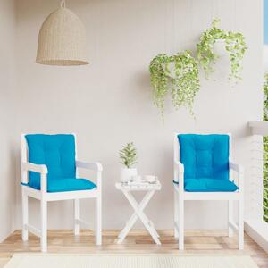 VidaXL Jastuci za vrtne stolice 2 kom plavi 100 x 50 x 7 cm od tkanine