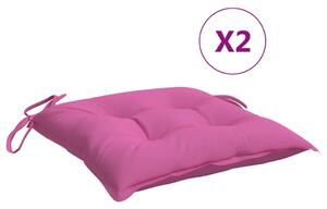 VidaXL Jastuci za stolice 4 kom ružičasti 40 x 40 x 7 cm od tkanine