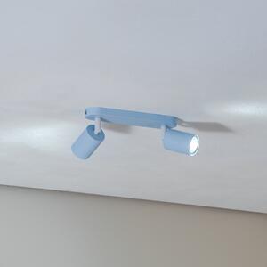 TK Lighting Stropni reflektor Livia, svijetloplava, 35 cm, 2 žarulje, metal, GU10, prigušiva, Plava, rasadnik, Metal