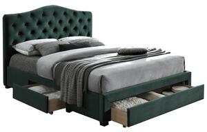 Zondo Bračni krevet 180 cm Kelpea (s podnicom) (smaragdna). 1021286