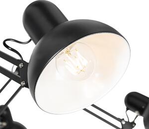 Industrijska viseća svjetiljka crna sa 6 svjetala podesiva - Hobby Spinne