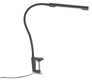 Clamp stolna svjetiljka crna uklj. LED s prigušivačem na dodir - Lionard
