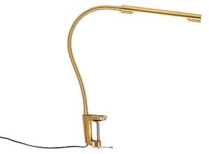 Stolna svjetiljka sa stezaljkom od mesinga uklj. LED s prigušivačem na dodir - Lionard