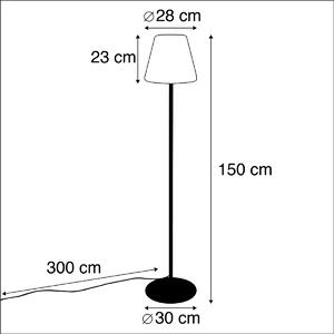 Pametna vanjska podna svjetiljka crna uklj. Wifi A60 - Virginia