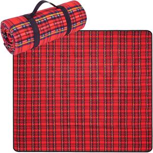 Crvena deka za piknik 130 x 150 cm