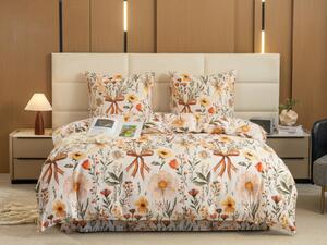 Posteljina od mikrovlakana FLORAL RIBBON krem Dimenzije posteljine: 70 x 90 cm | 140 x 220 cm