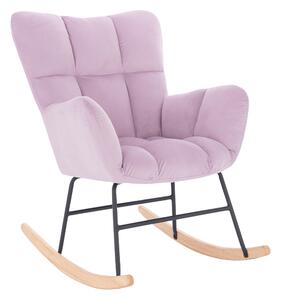 Zondo Dizajnerska fotelja za ljuljanje Kerem (ružičasta). 1040148