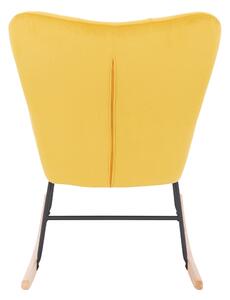 Zondo Dizajnerska fotelja za ljuljanje Kerem (žuta). 1040149
