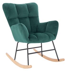 Zondo Dizajnerska fotelja za ljuljanje Kerem (smaragdna). 1040153