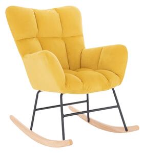 Zondo Dizajnerska fotelja za ljuljanje Kerem (žuta). 1040149
