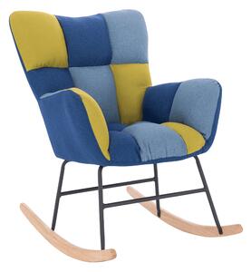 Zondo Dizajnerska fotelja za ljuljanje Kerem (plava + zelena). 1040152