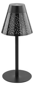 Emos GRACE LED stolna lampa, punjiva, crna, 4.2W, 4000K, IP44, 350mm