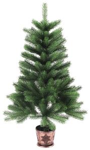 VidaXL Umjetno božićno drvce s realističnim iglicama 90 cm zeleno