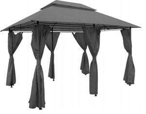 Stabilni vrtni paviljon 3 x 4 m Siva