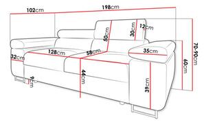 Zondo.hr Sofa Terazuro 2 (svijetlosiva) . 1104607