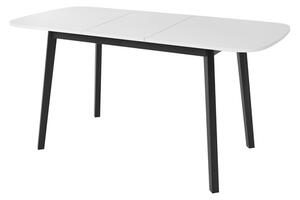 Blagovaonski stol na razvlačenje 130 cm Grospan S 130x80 (bijela + crna) (za 4 do 6 osoba)