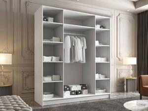 Ormar za garderobu Sezalos I (kašmir + crna)