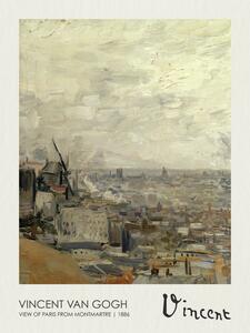 Reprodukcija View of Paris from Montmartre (1886), Vincent van Gogh