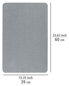 Siva kupaonska prostirka od dijatomita 39x60 cm Simi – Wenko