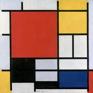 Reprodukcija Composition with large red plane, Piet Mondrian