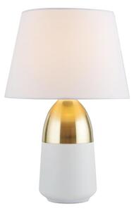 Searchlight EU60340 - Stolna lampa TOUCH 1xE14/40W/230V bijela/zlatna