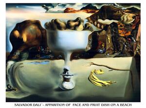 Apparition of Face and Fruit Dish on a Beach, 1938 Reprodukcija umjetnosti, Salvador Dalí, (80 x 60 cm)