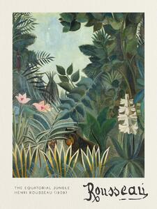 Reprodukcija umjetnosti The Equatorial Jungle - Henri Rousseau, (30 x 40 cm)