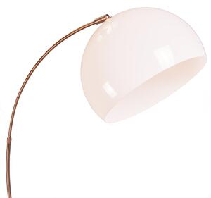 Moderna lučna bakrena svjetiljka s bijelim sjenilom - Arc Basic