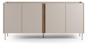 Krem/u prirodnoj boji komoda u dekoru hrasta 180x82x40 cm Lucile – Marckeric