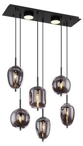 Globo Viseća svjetiljka Blacky (Visina: 1.200 mm, Crne boje)