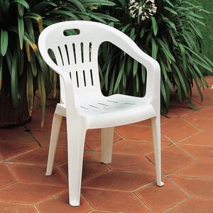 Plastična stolica PIONA BIJELA 56x55x78 cm