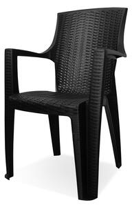 Plastična stolica Mega plast Amelia 92,5X60X60CM antracit