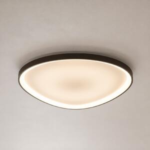 Lucande Asken LED stropna svjetiljka, 61 cm, smeđa, CCT, prigušiva, prigušiva, Smeđa / hrđa, Područje hodnika, Aluminij