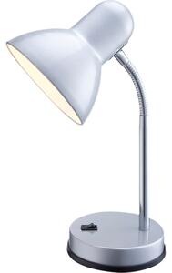 Stolna lampa GLOBO 1x E27 40W BASIC srebrna