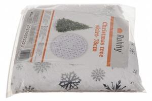 JAKS Podloga za božićno drvce bijelo srebrna 78 cm