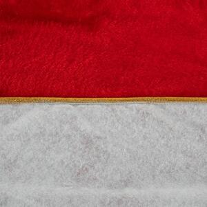 JAKS Podloga za božićno drvce crveno bijelo zlatna 90 cm