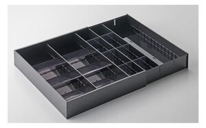 Crni plastični organizator za ladicu 47,5 x 35 cm - YAMAZAKI
