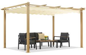 Terasa Pergola Barbados 3x4 m Garden Point woodlike-beige