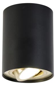 Pametni stropni reflektor crni sa zlatnim uključujući WiFi GU10 - Rondoo gore