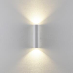 Deko-Light CAN zidna svjetiljka, bijela, 2 žarulje, visina 22 cm, metal, GU10, prigušiva, Bijela, Dnevni boravak/blagovaonica, Aluminij
