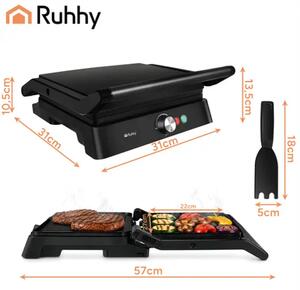 RUHHY 26176 električni grill i toster 2000 W