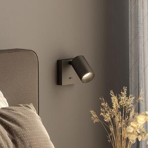 Deko-Light Zidni spot CAN TILT, crni, 10 x cm, metalni prekidač GU10, Crno, Dnevni boravak/blagovaonica, Aluminij