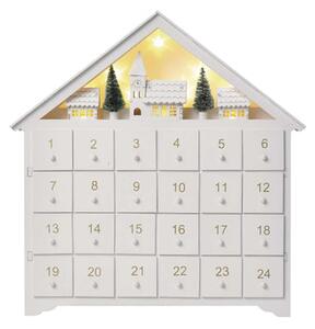 Emos Adventski kalendar, drveni, LED, toplo bijela, 2xAA, IP20