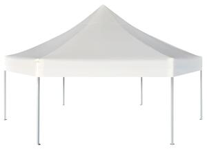 VidaXL Šesterokutni prigodni sklopivi šator krem bijeli 3,6 x 3,1 m